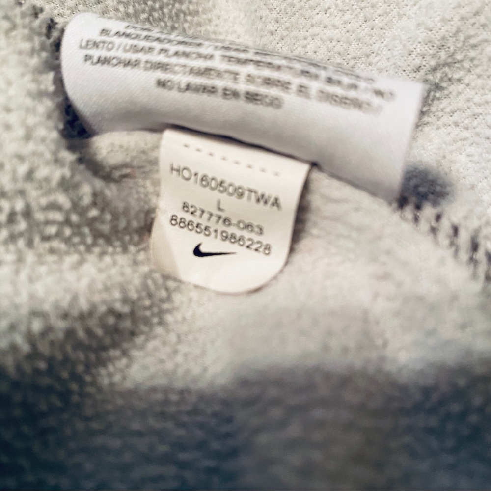 Nike Boys Gray Dri Fit Hoodie Large (14-16) - Picture 8 of 12